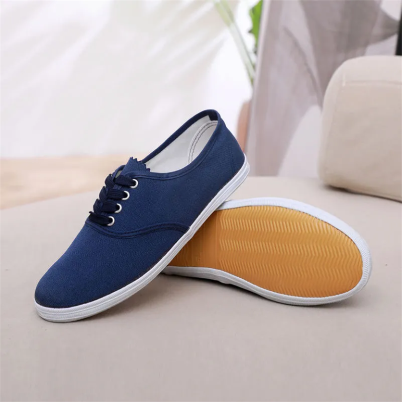 Canvas Flat Shoes School White - đánh giá và giá Sports Equipment For Schools