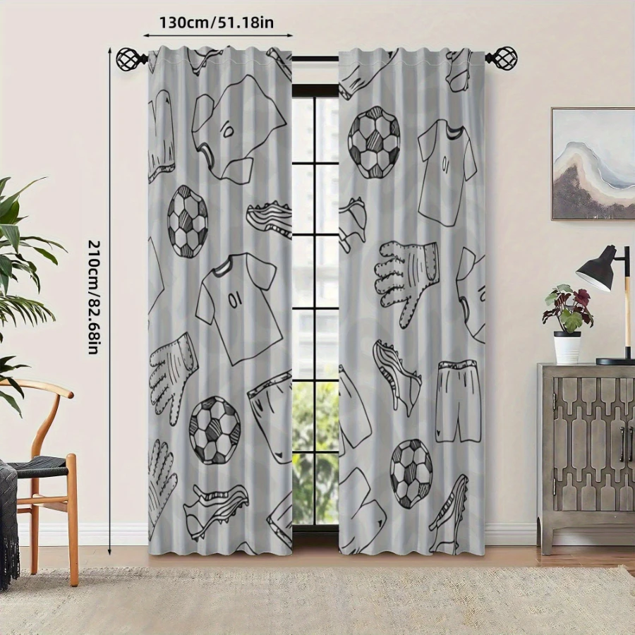 2PCS Digital Printed Curtains, - đánh giá và giá Sports Equipment In French
