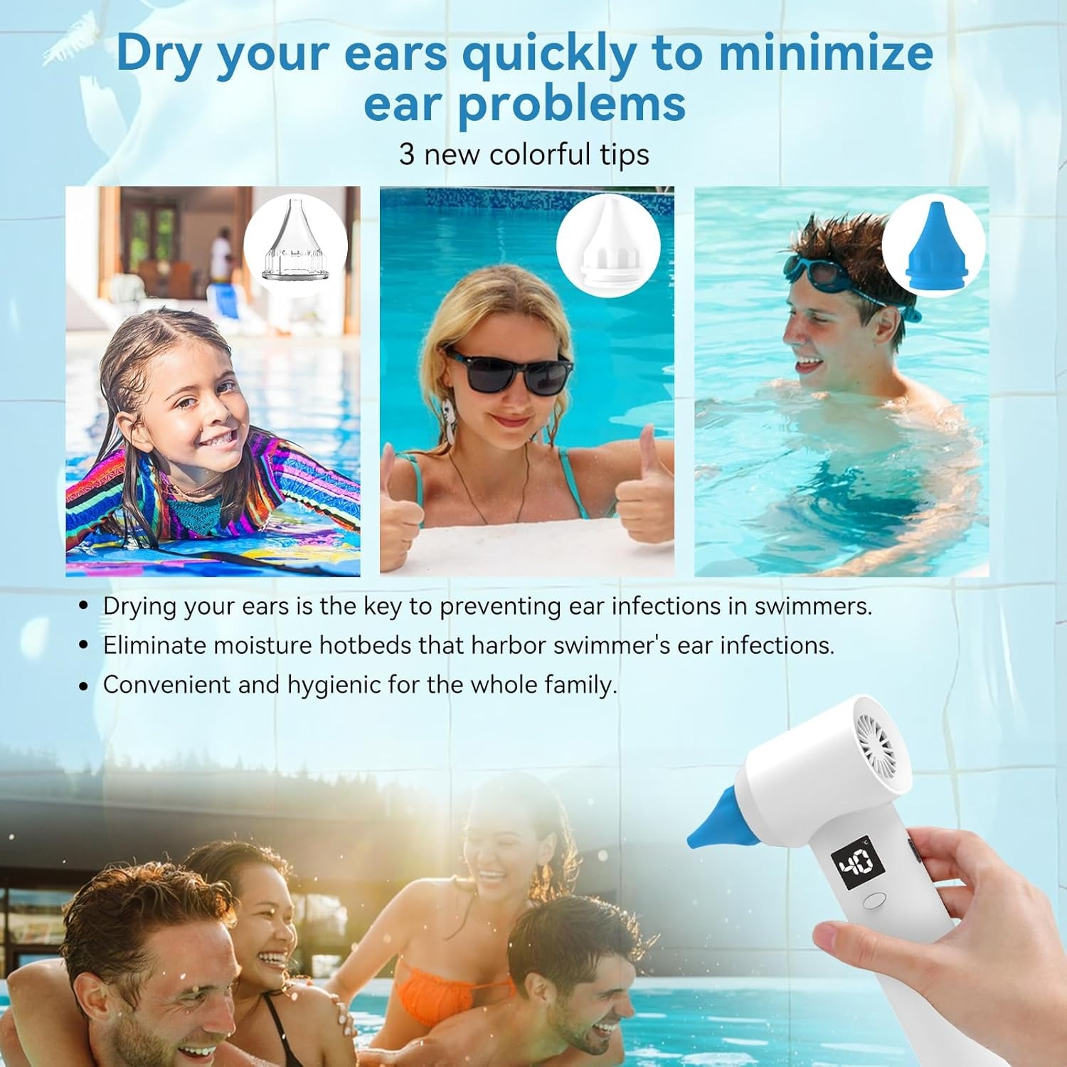 Ear Dryer Water Drying Aid 650 - đánh giá và giá Sports Equipment Dryer